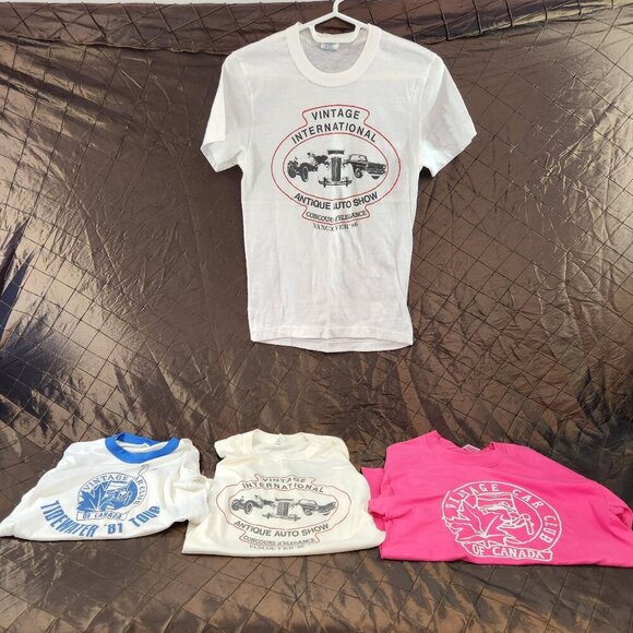 Vintage Car Club of Canada Auto Show T-Shirt Bundle Womens S/M - Picture 1 of 14